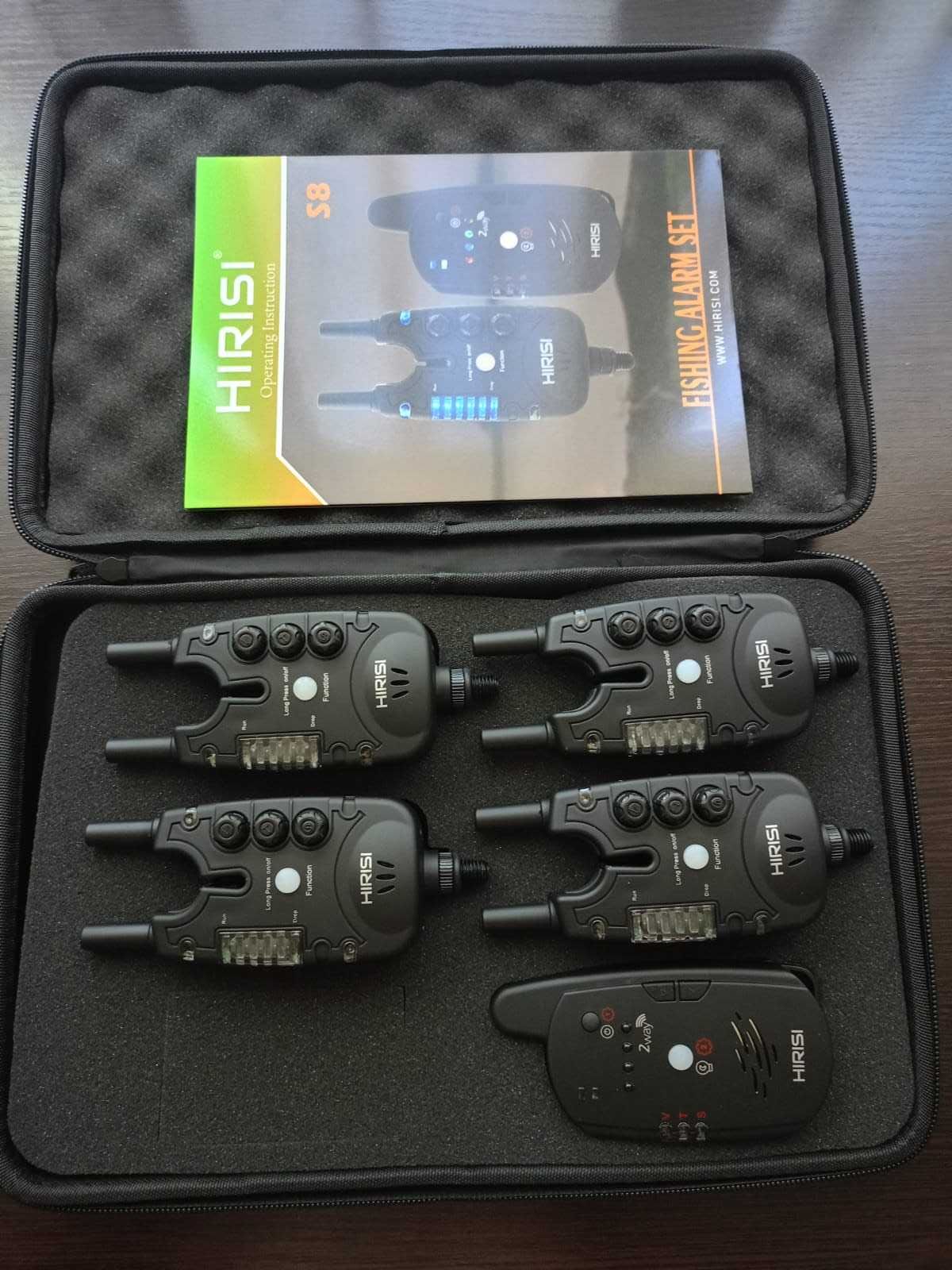 Сигнализаторы поклёвки  Hirisi S8 4+1, свингеры, быстросъёмы.