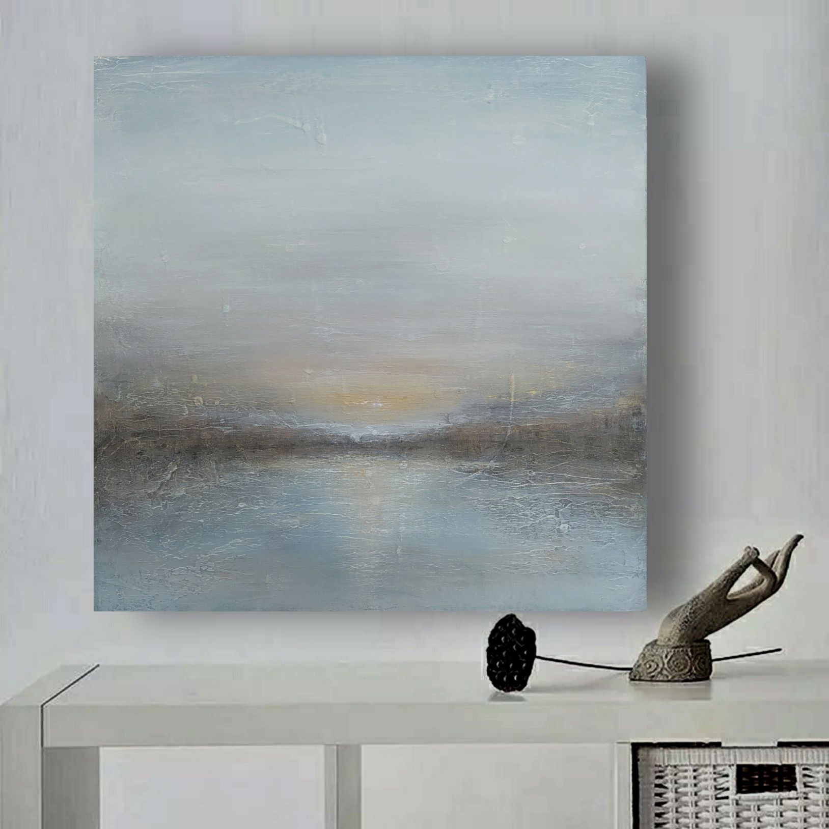 Картина пейзаж, абстракция, 60×60