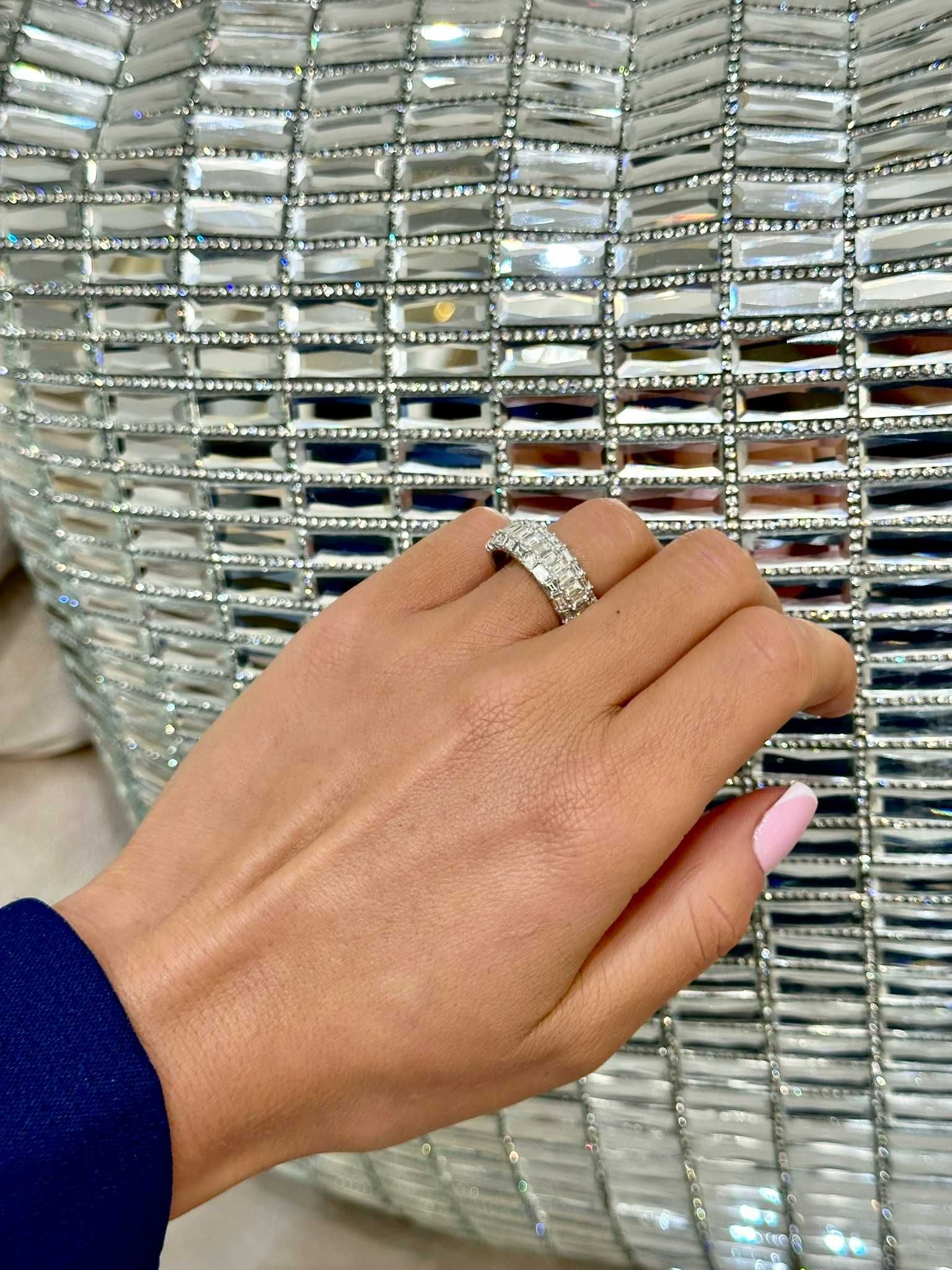 Pierścionek obrączka z diamentami naturalnymi 2.40 Ct