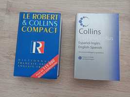 Dicionários bilingues: francês/inglês e espanhol/inglês