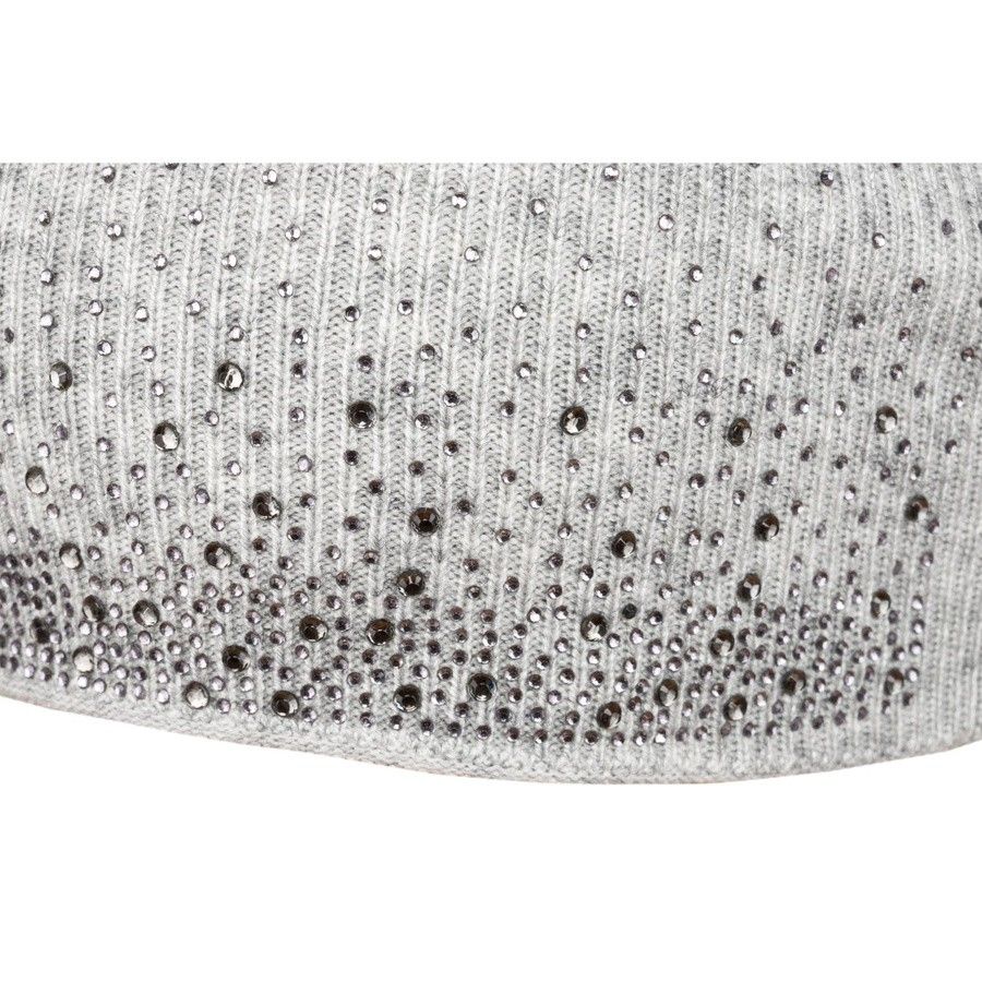 ciepła czapka beanie z błyszczącymi kryształkami - peterson