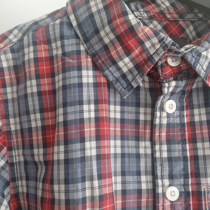 Bawełniana koszula w kratkę H&M rozm. 146