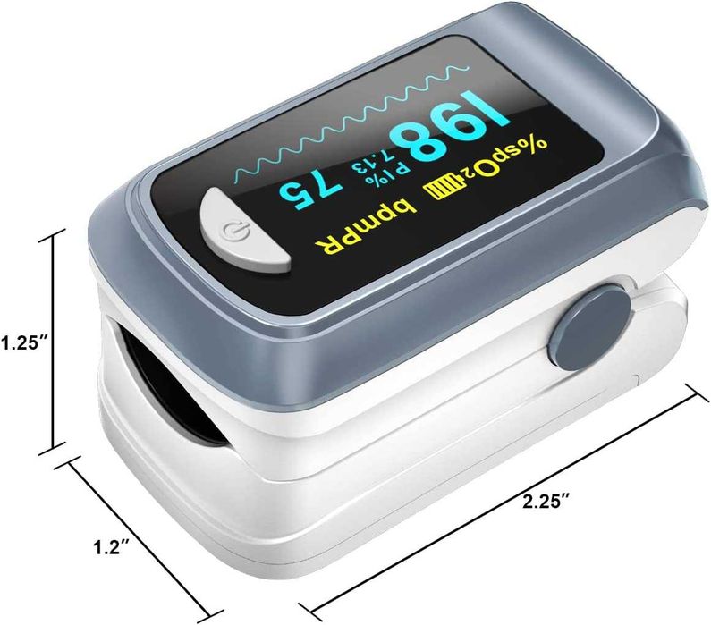 Oxímetro de pulso portátil para dedo, novo