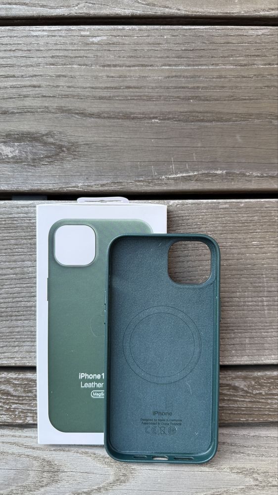 Skórzane Magsafe Etui IPhone 14 Plus Green