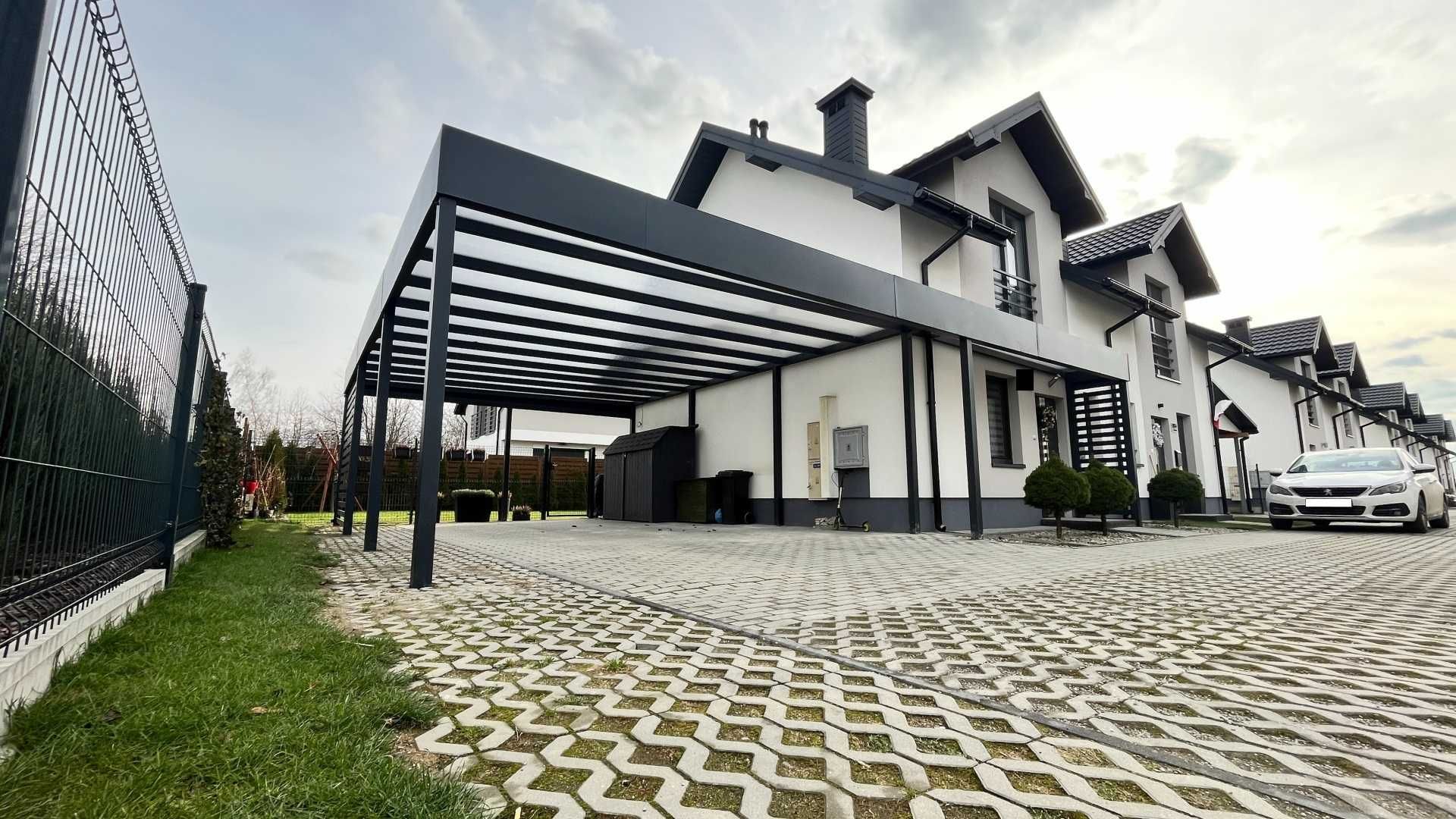 Nowoczesna Zabudowa Tarasu Zadaszenie Pergola, Oranżeria, ogród zimowy