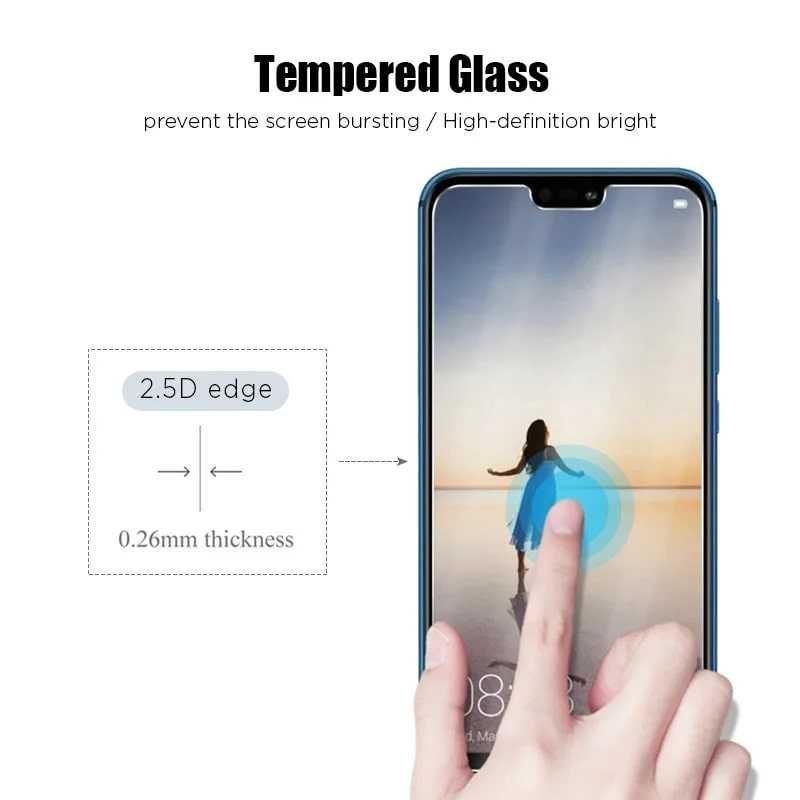 Película Protetora Capa Vidro Temperado Ecrã Huawei P30 Lite