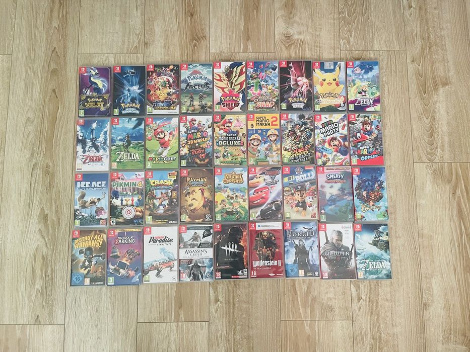 OPIS Gry Nintendo Switch Mario Zelda Pokemon Animal Crossing Rayman