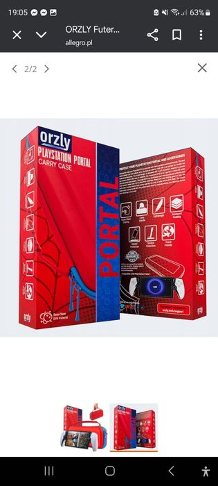 Pokrowiec Orzly Ps5 Futerał Etui Play Station Portal