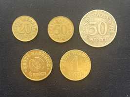 Монети Естонії 1936, 1992, 2001 та 2008 р.