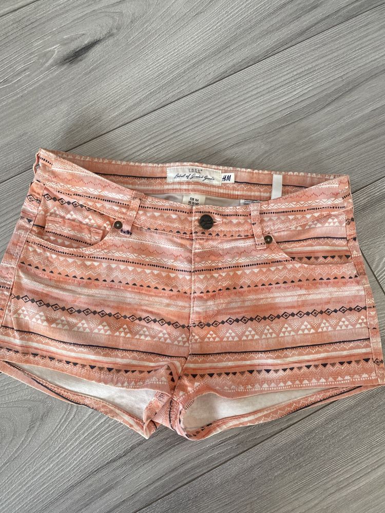 H&M spodenki boho nowe wzorki xs