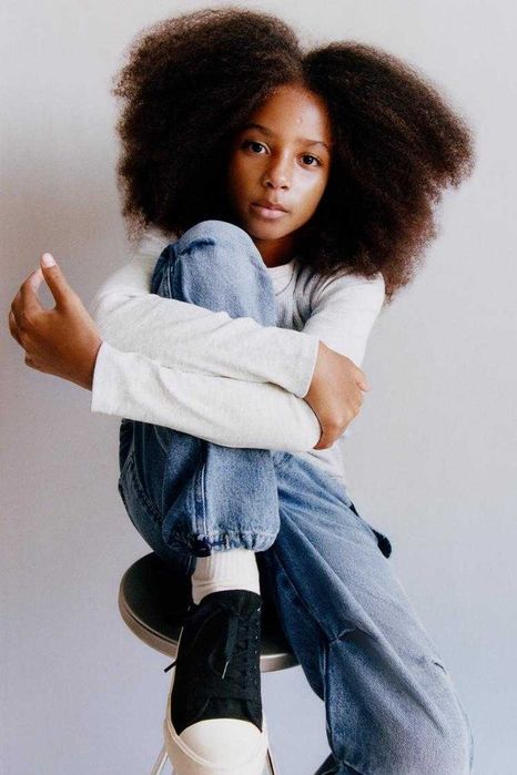 Джинси парашути  карго ZARA з карманами 6, 7, 8, 9 р