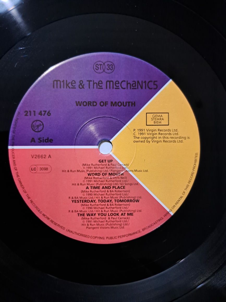 płyta winylowa MIKE&THE MECHANICS-UNIKAT-I wyd. z 1991r.