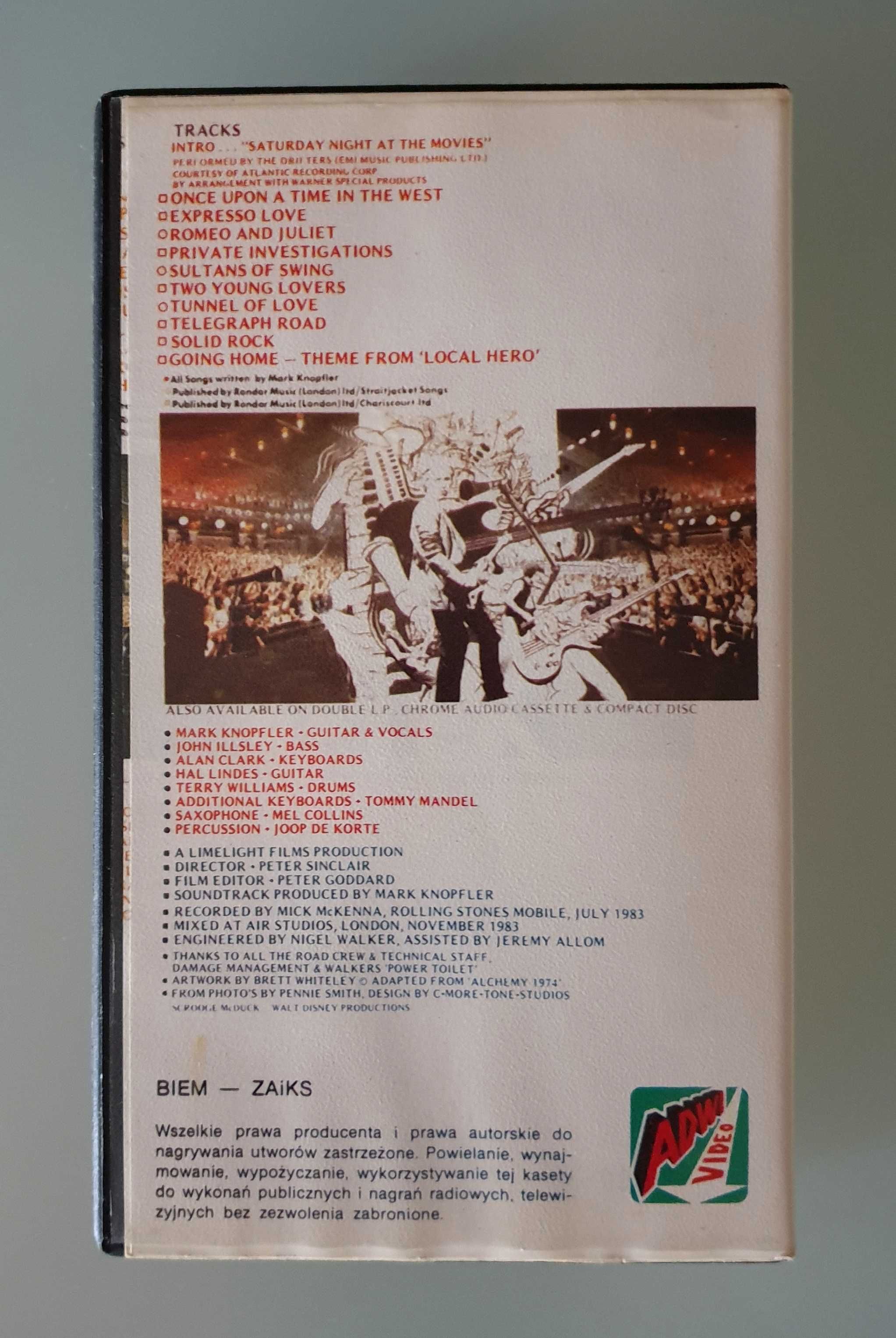 Kaseta VHS / koncert Dire Straits - Alchemy Live