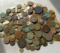 Великий лот копаних монет різних періодів 450штук.