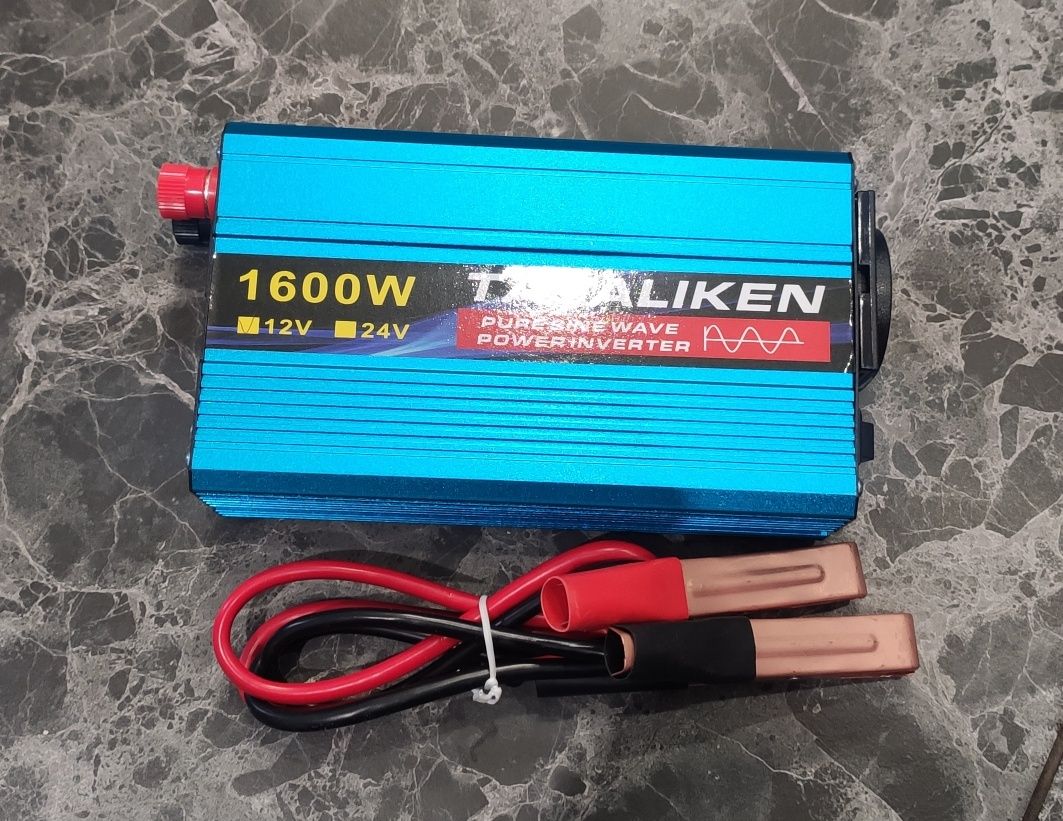 Продам інвертор 1600w 12v-220v чиста синуса (перетворювач напруги) 12-