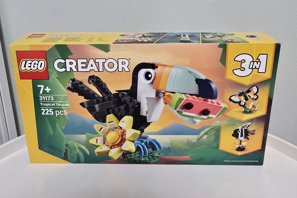 Nowe LEGO 31173 Creator 3w1 - Dzikie zwierzęta: Tropikalny tukan