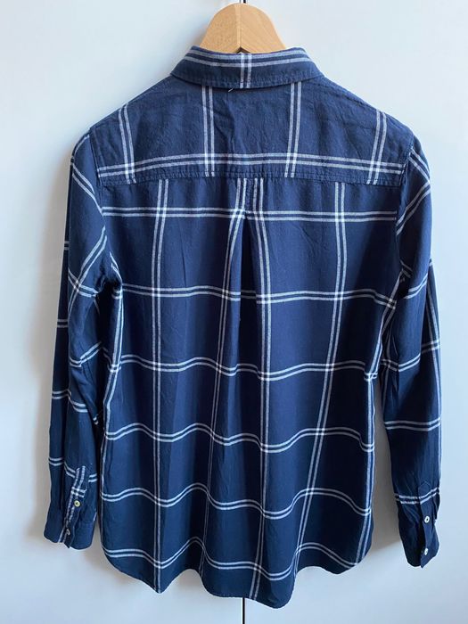 H&M granatowa koszula w kratkę 34 XS