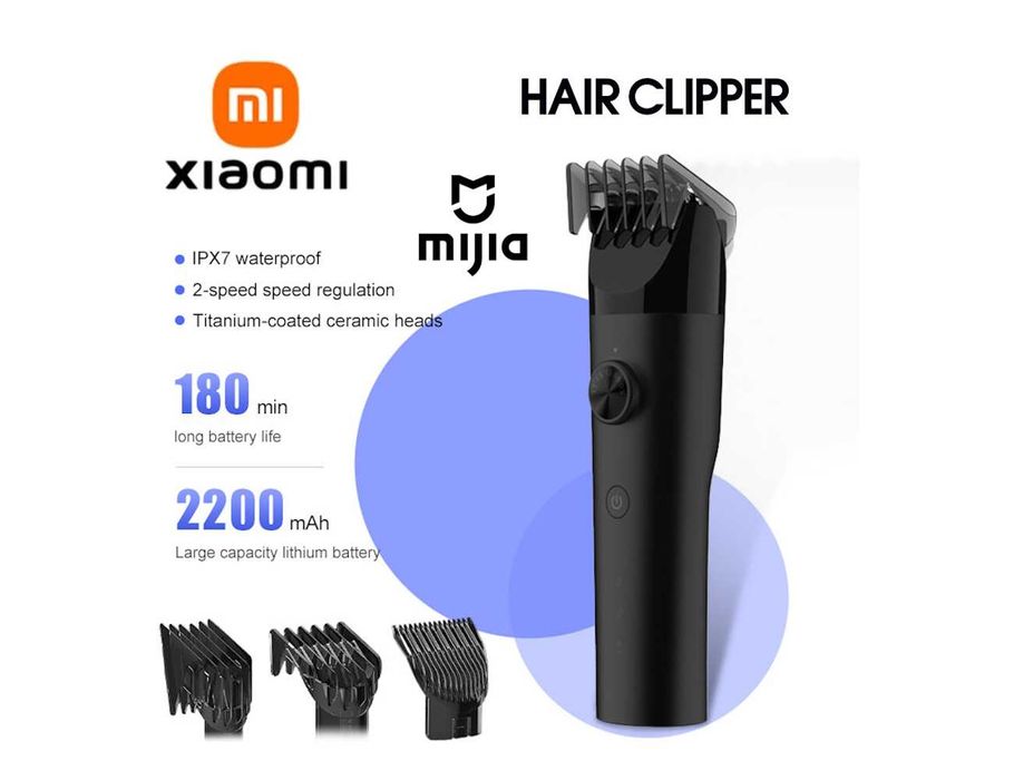Xiaomi Hair Clipper машинка для стрижки волос и бороды Mijia