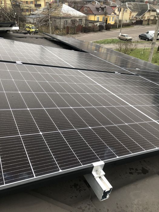 Гібридна Станція! Сонячні Панелі 9кВт! Інвертор Deye 25 кВт!АКБ 40kw