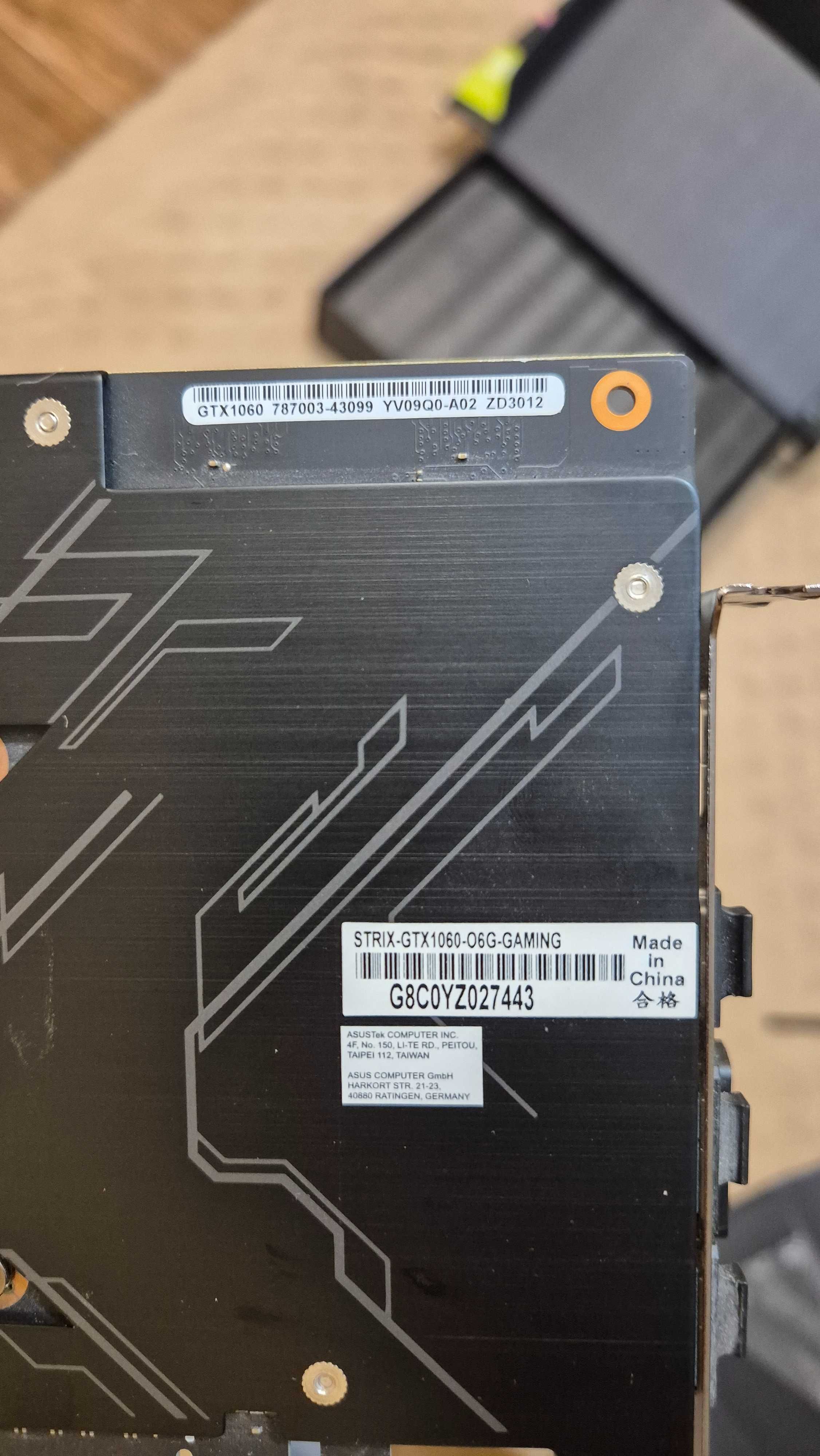 Asus PCI-Ex GeForce GTX 1060 ROG Strix OC 6GB GDDR5