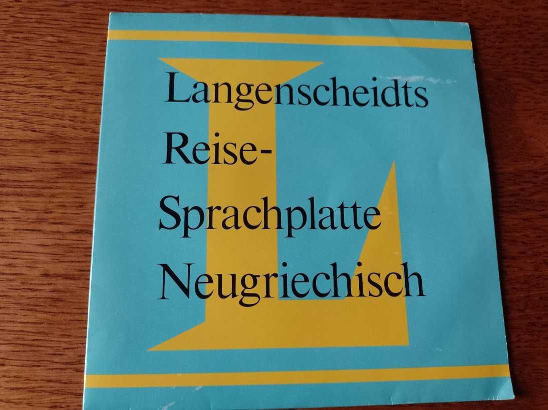 Słownik Langenscheidts Reise- Sprachplatte Neugriechisch Winyl Płyta