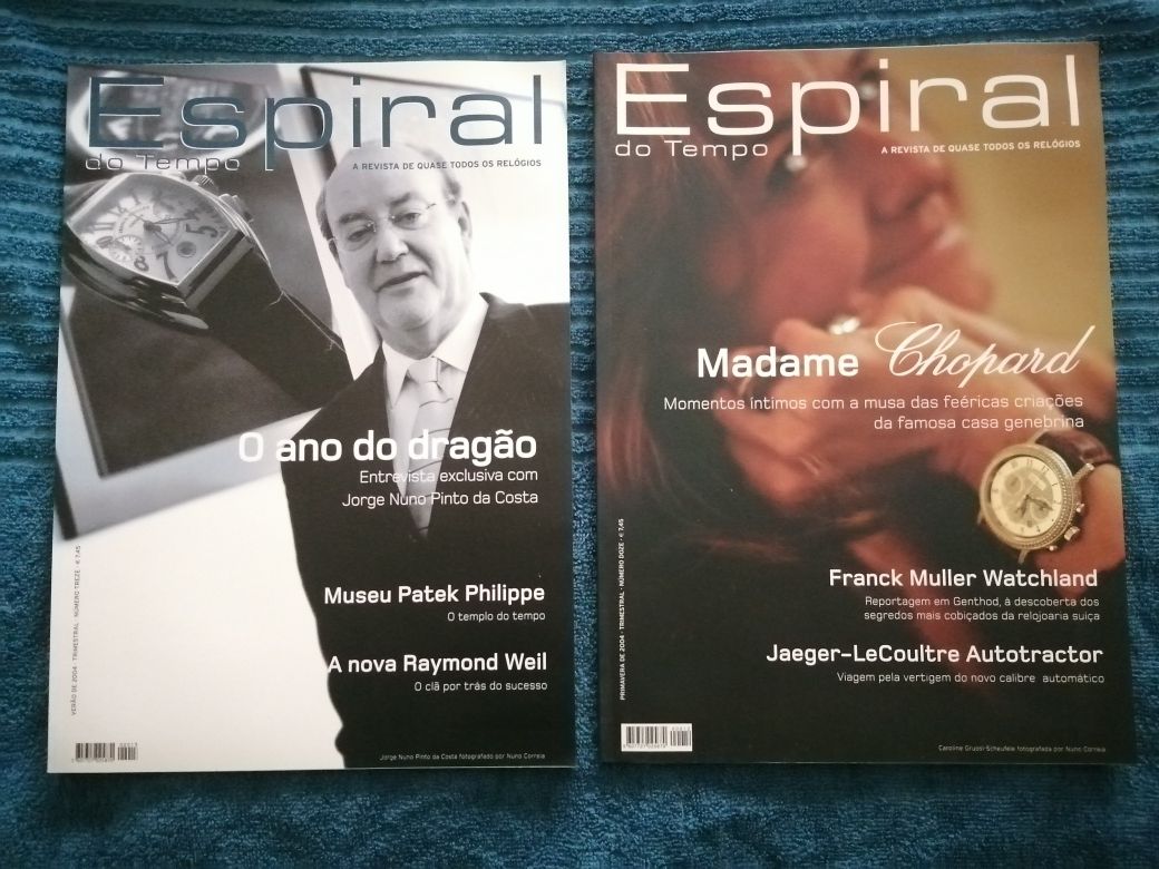 27 Revistas de relógios - Espiral do tempo