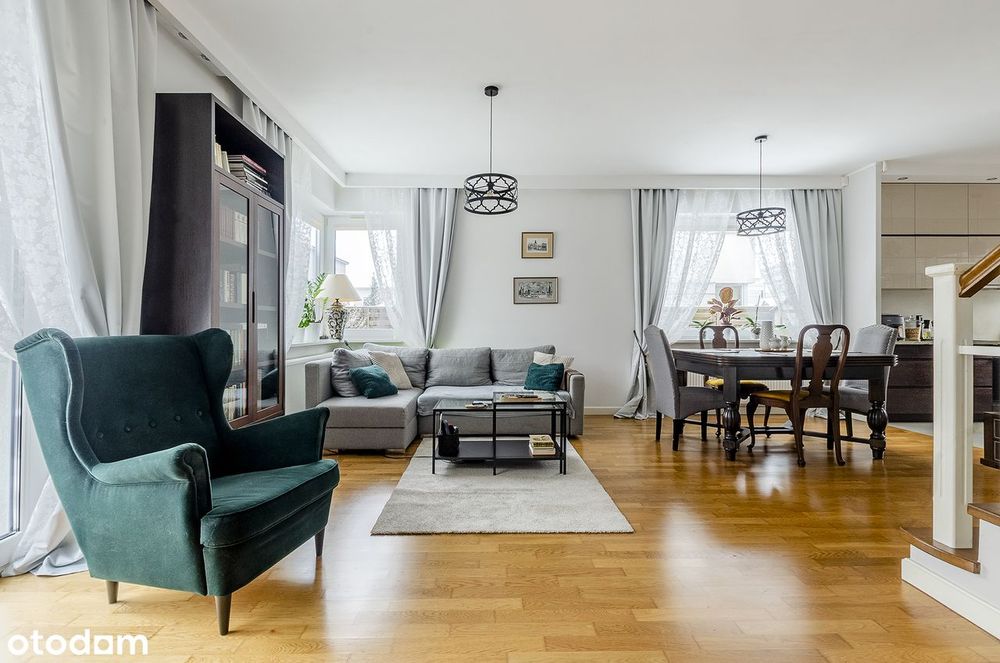 4 pokoje,Wysoki standard. Duży ogród. 3 miejsca postojowe