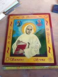 Ręcznie malowana ikona obraz św
