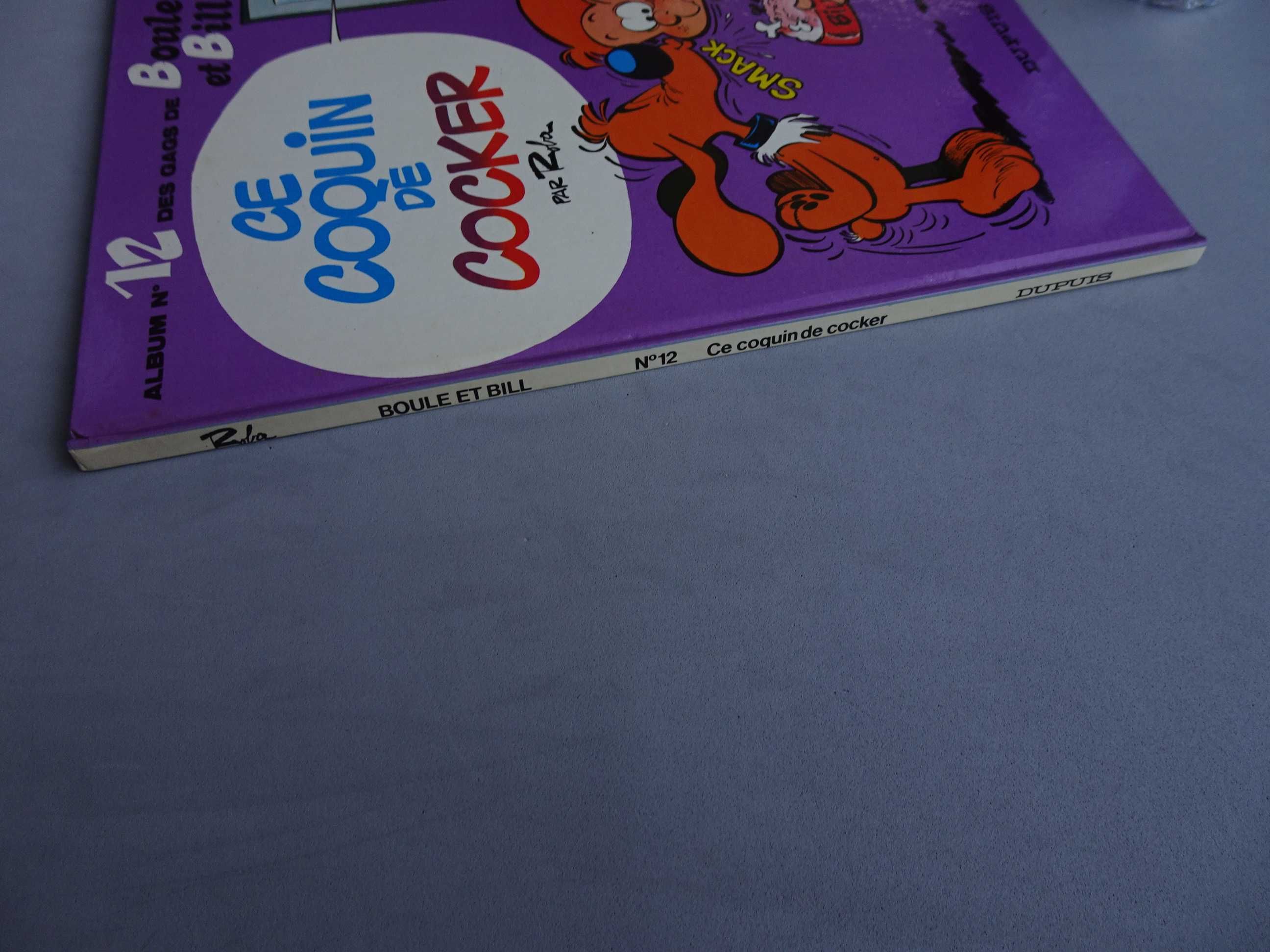 Livro Dupuis em francês Boule et Bill nº 12 Ce Coquin de Cocker