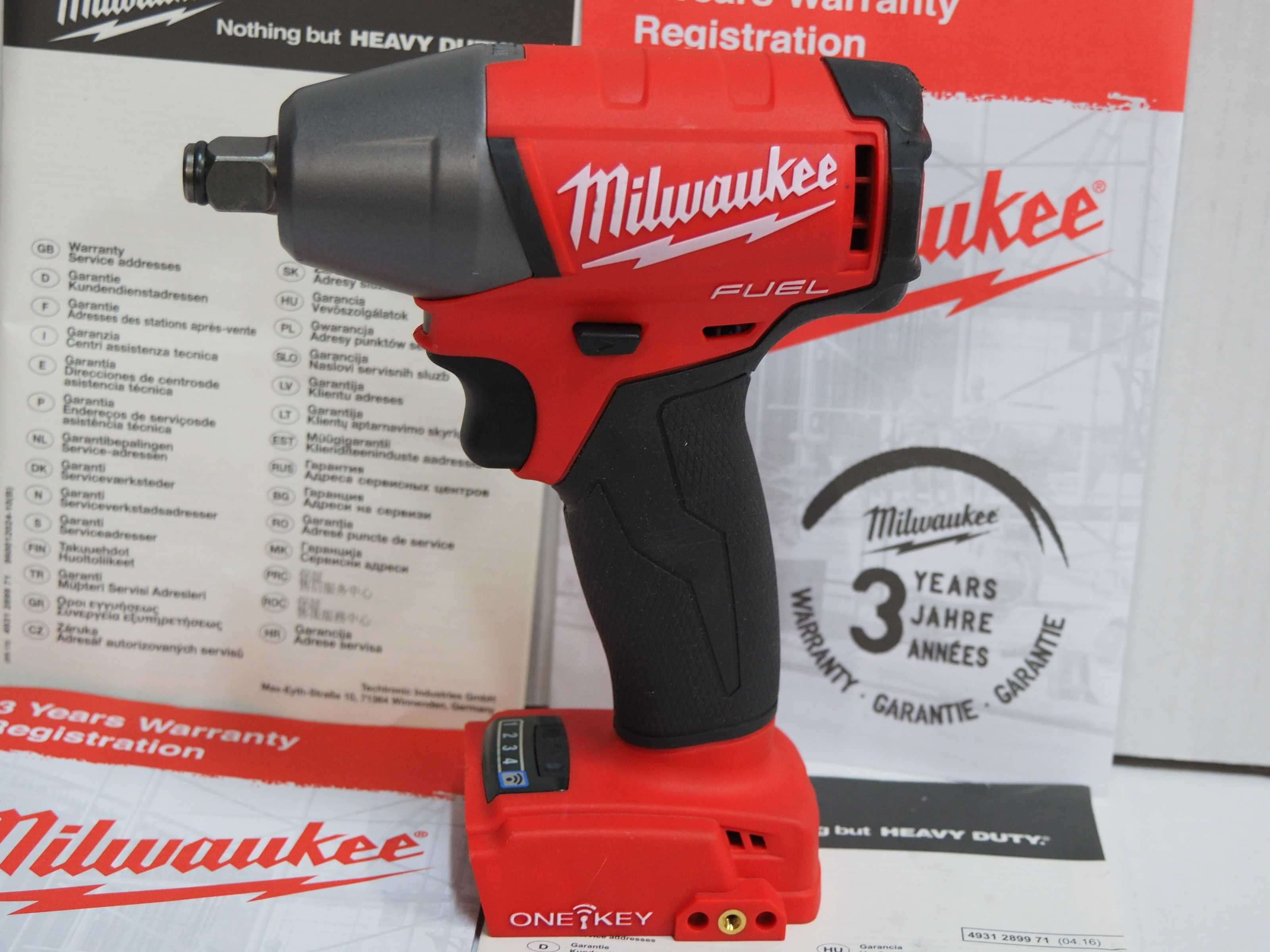 MILWAUKEE M18 ONEIWF 12 klucz udarowy 1/2' moc 300Nm 4 biegi bez aku