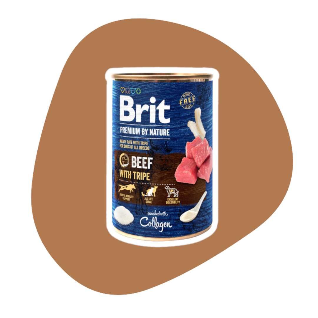 Brit by Nature Beef with Tripe Wołowina Podroby 6x400g Karma mokra