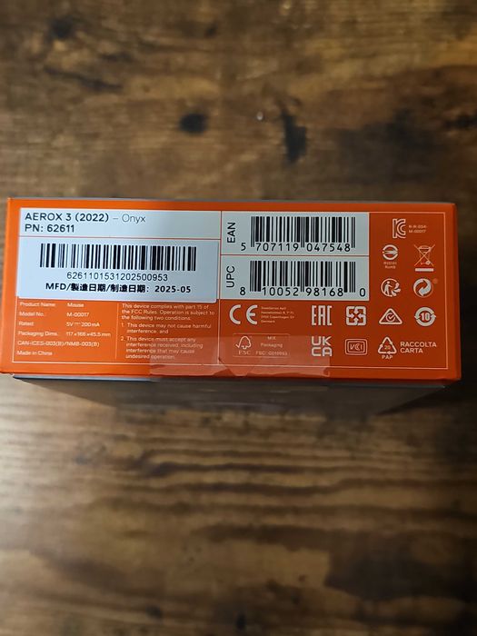 Steelseries Aerox 3 Onyx (62611)
Mysz optyczna Bezprzewodowa