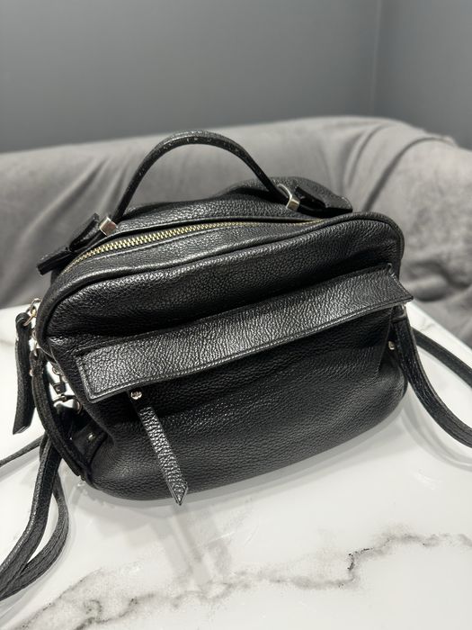Шкіряна сумка чорна