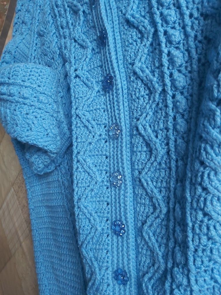 Кофта тепла светр кардиган жіночий L-XL