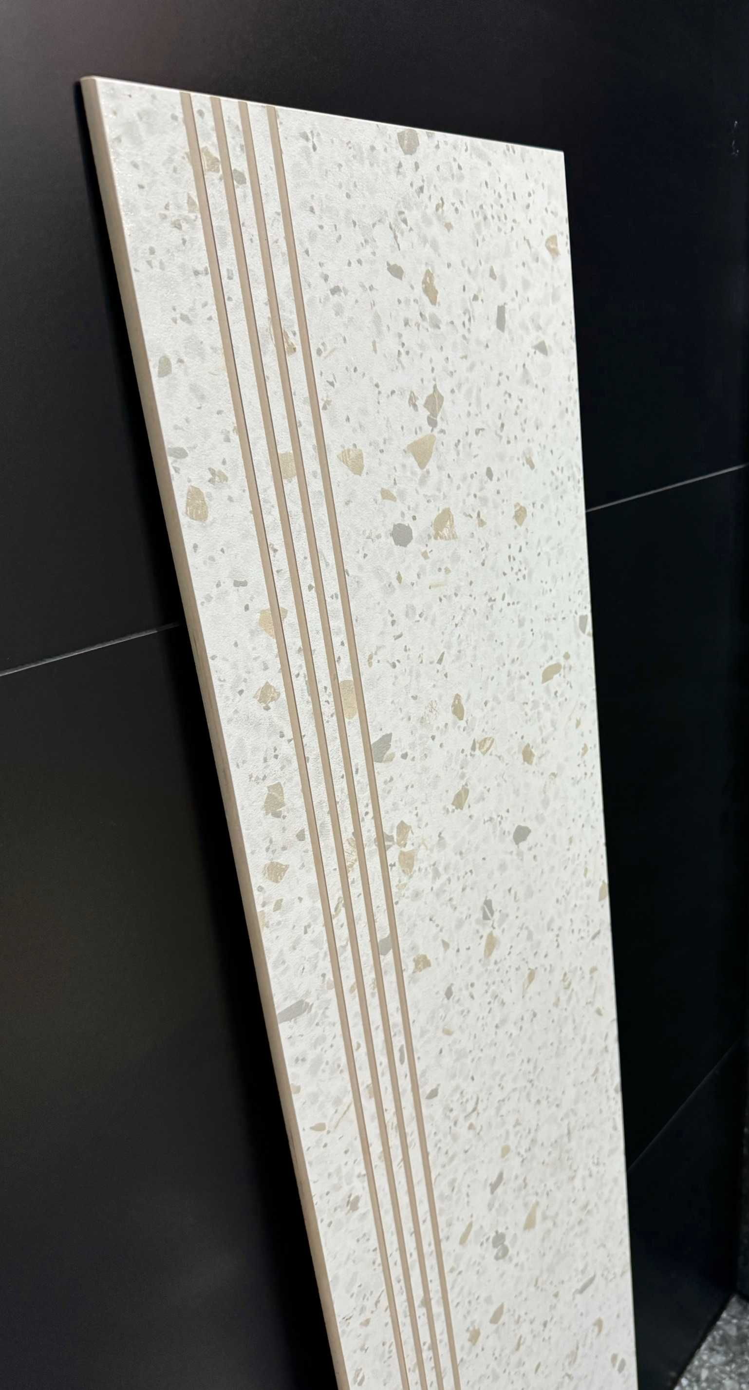 Płytki schodowe, stopnice 120x30 STRACCIATELLA, TERRAZO, LASTRYKO