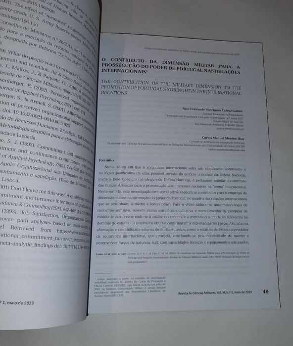 Revista de Ciências Militares 

Centro de Investigação e desenvolvimen