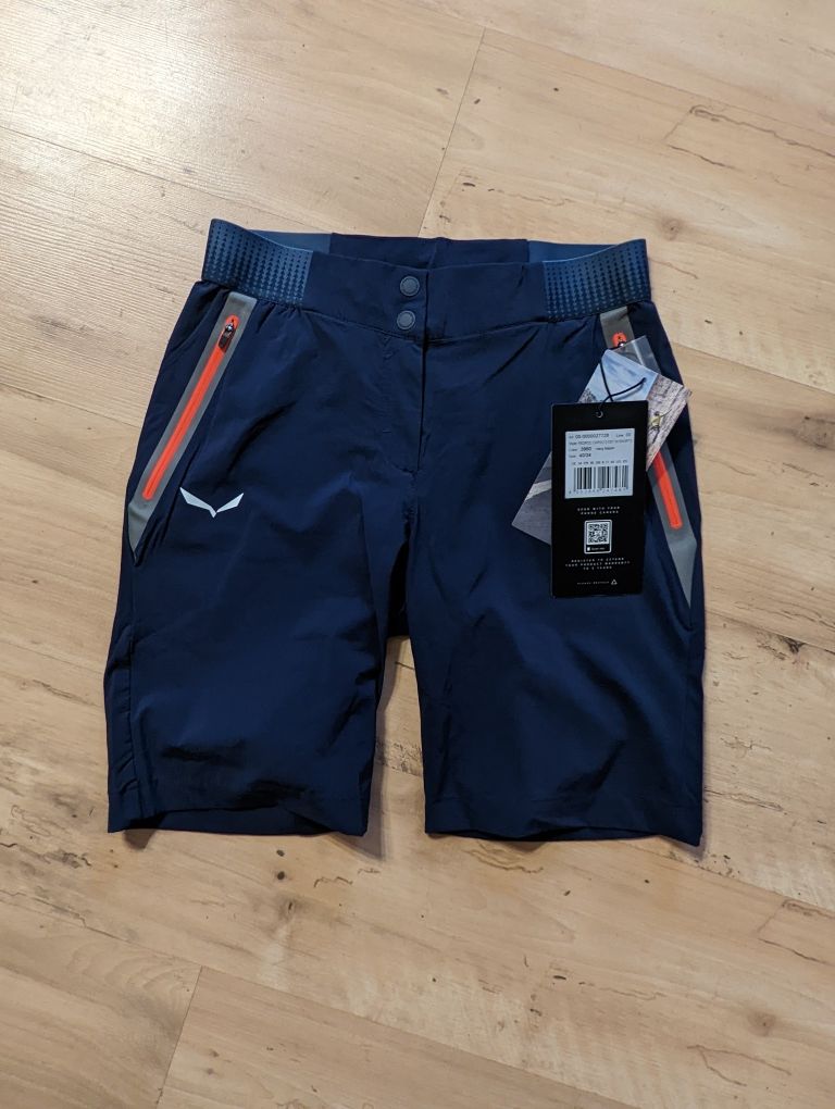 Szorty spodenki damskie Salewa Pedroc Cargo 3 DST granatowe S 36