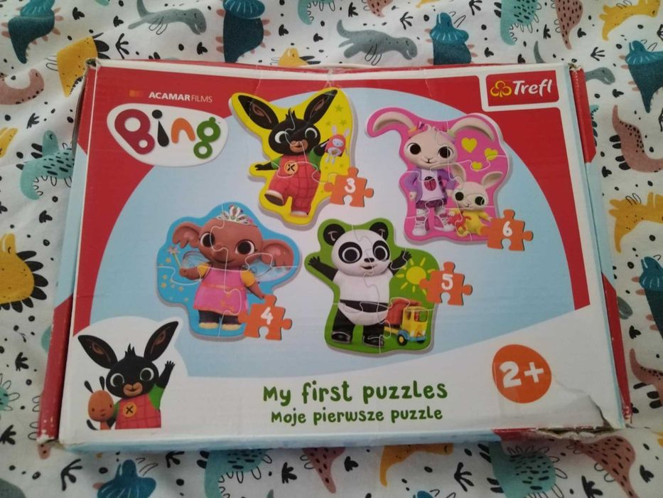 Sprzedam puzzle z Bingiem dla 2-latka i 3-latka