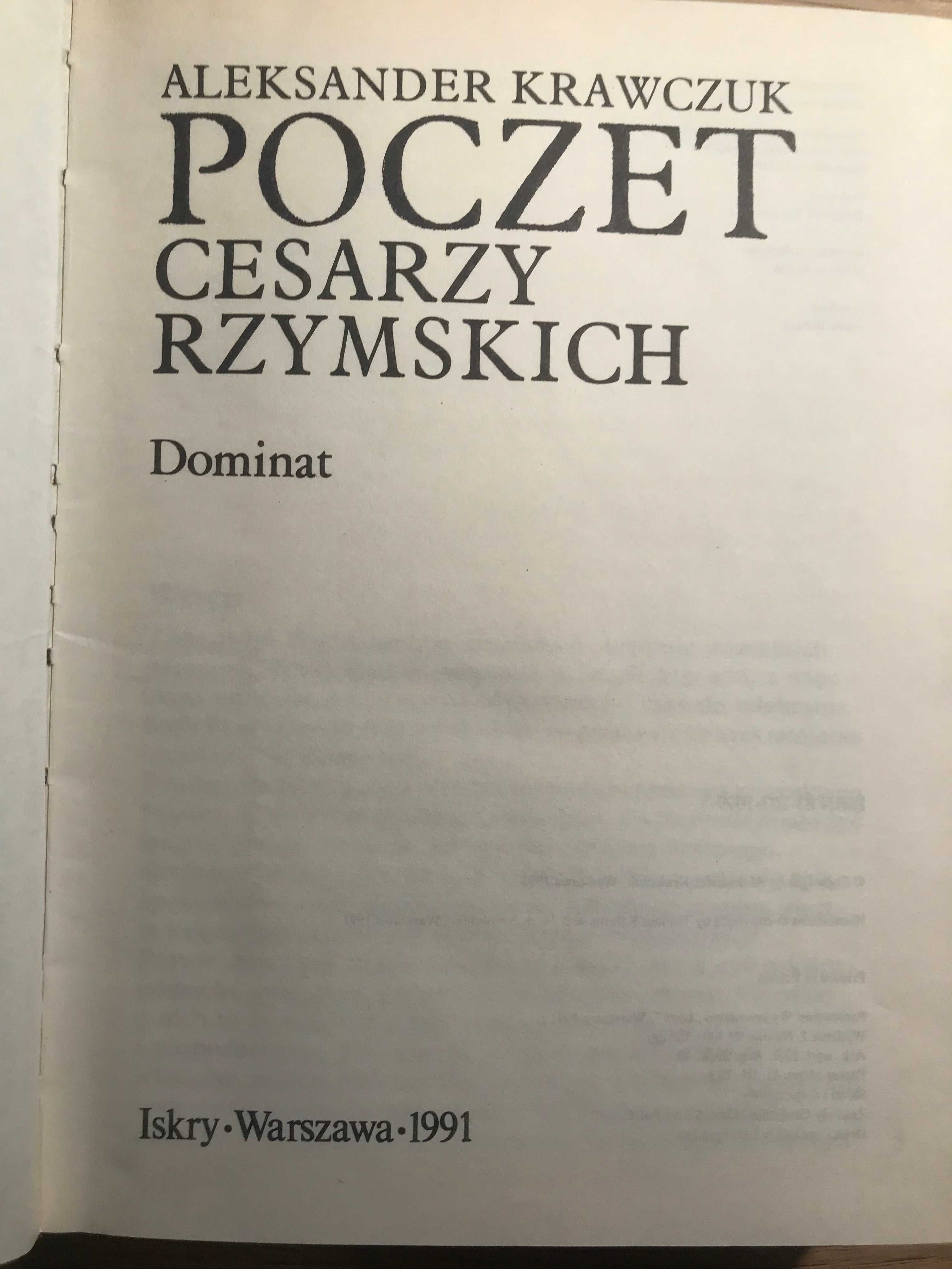 Poczet cesarzy rzymskich Aleksander Krawczuk 1991 r.