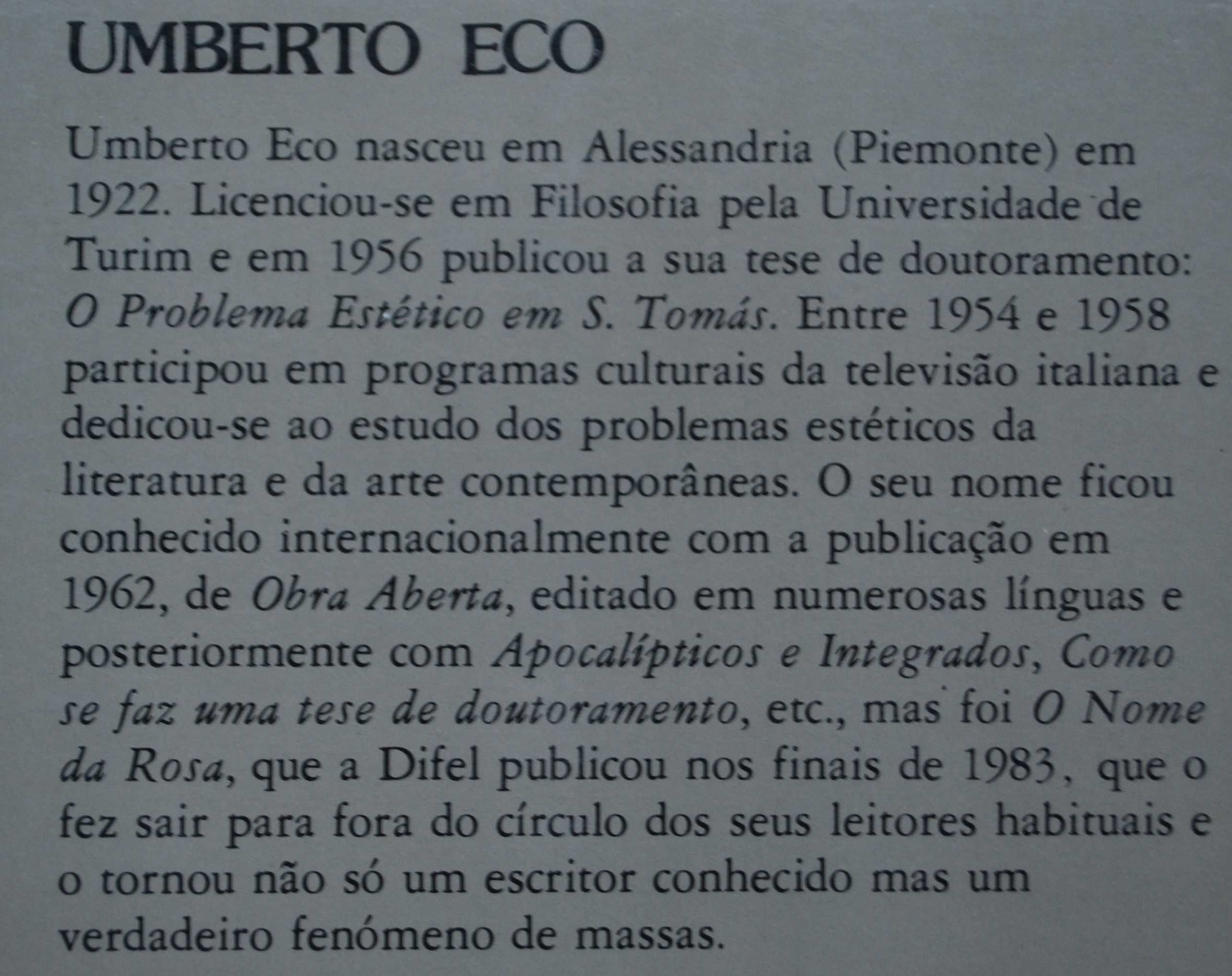 Diário Mínimo de Umberto Eco