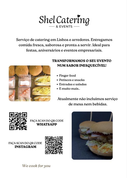 Shel Catering – Buffet para Eventos, Almoços, Coffee Break