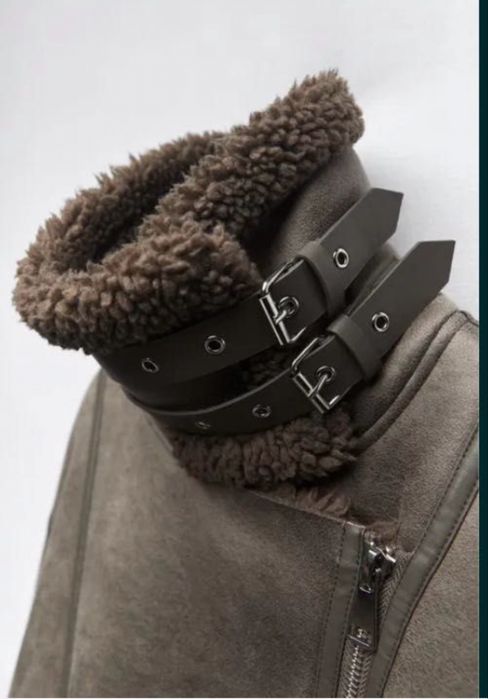 Дубленка zara xs-s