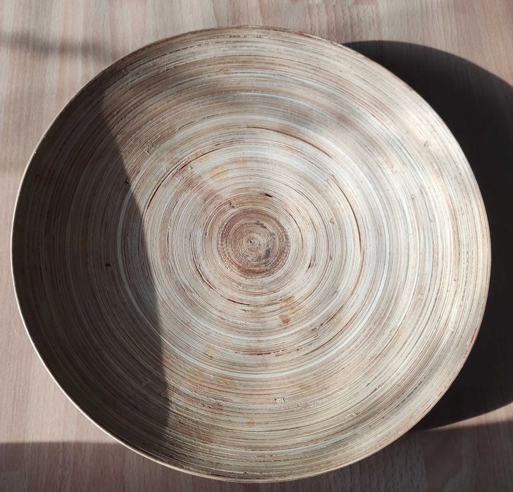 IKEA Hultet talerz patera okrągła bambusowa 30 cm