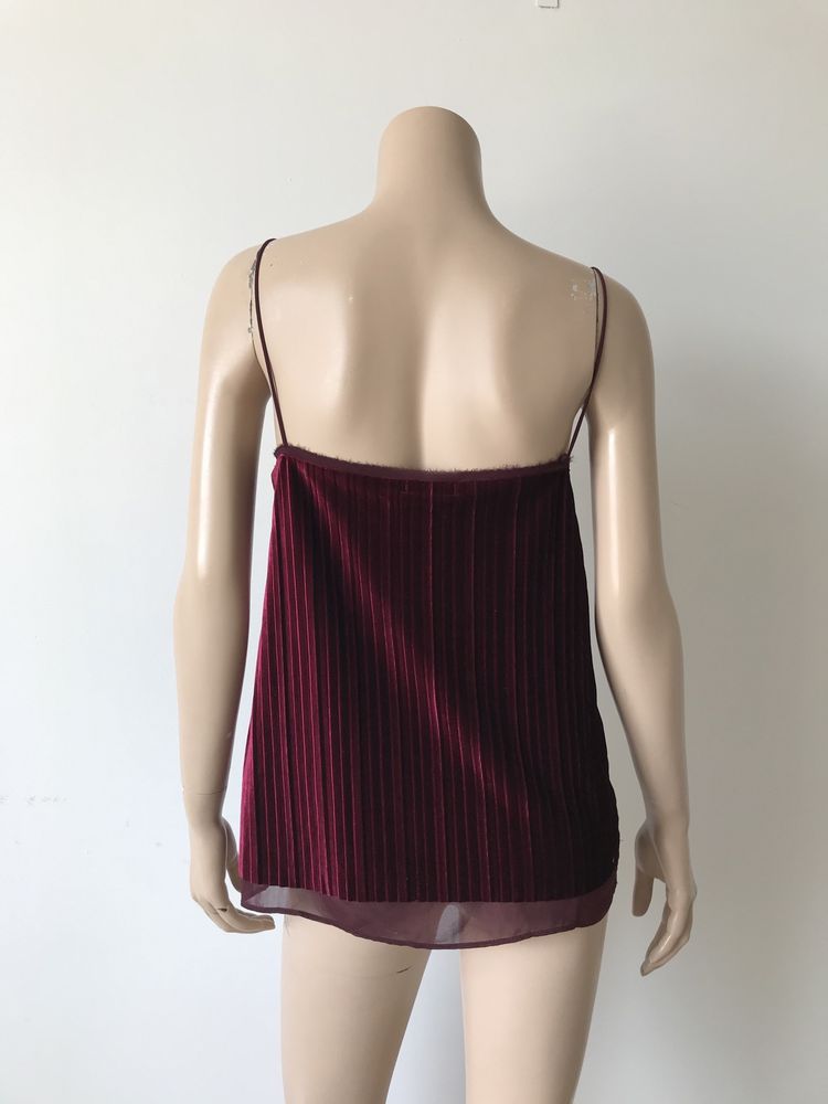 Massimo Dutti top damski S welur NOWY