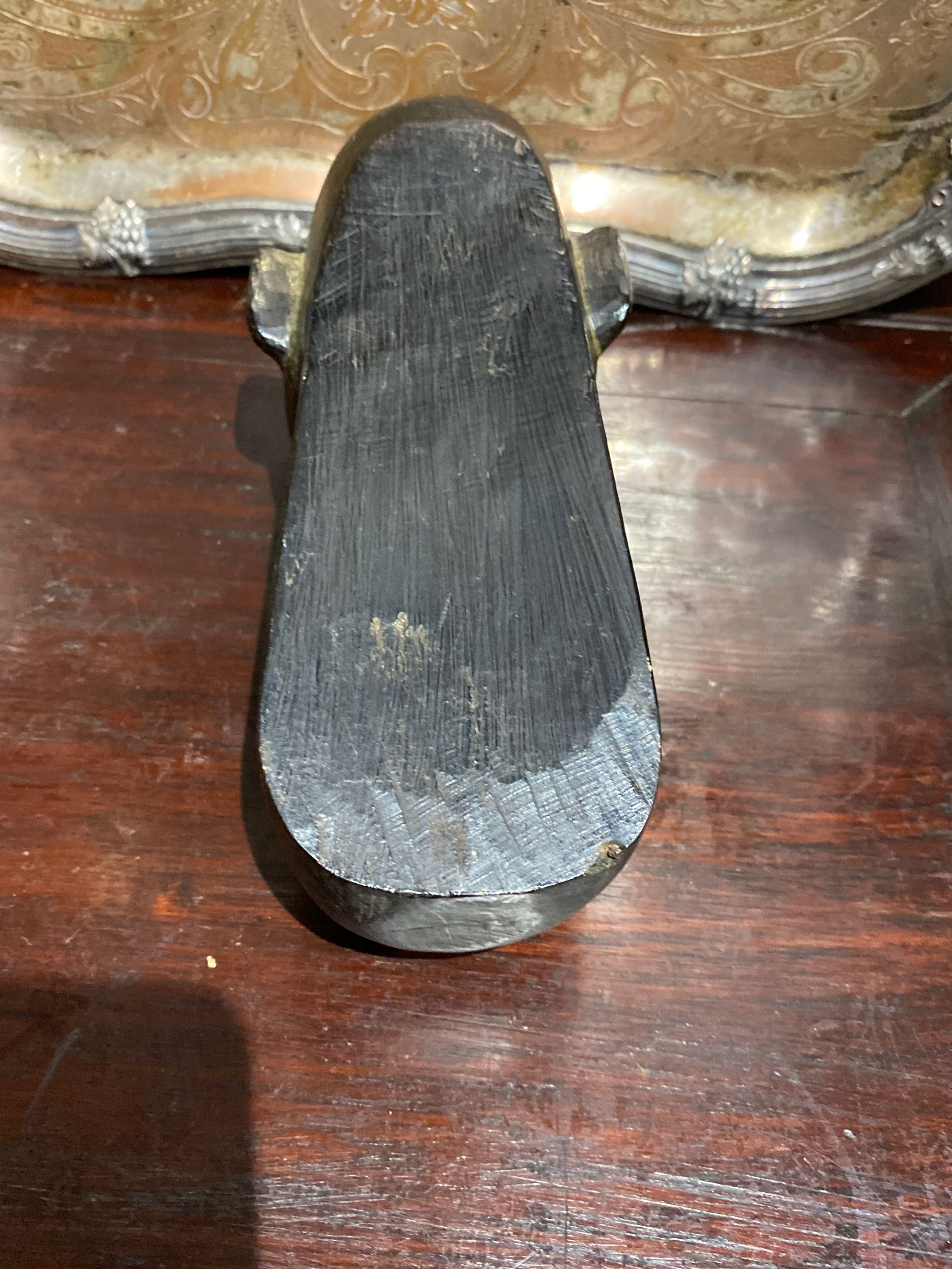 Escultura Anti-Cristo Tribal Maconde Moçambique centenária 17,5 cm