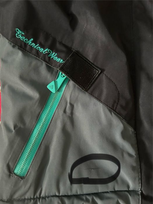 Kurtka narciarska dla chłopca zimowa Peak Mountain 110 czapka 4f 44 cm