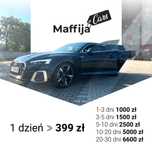 Wypożyczalnia samochodów Opole  Audi a5 sportowa wersja 300km sporotow