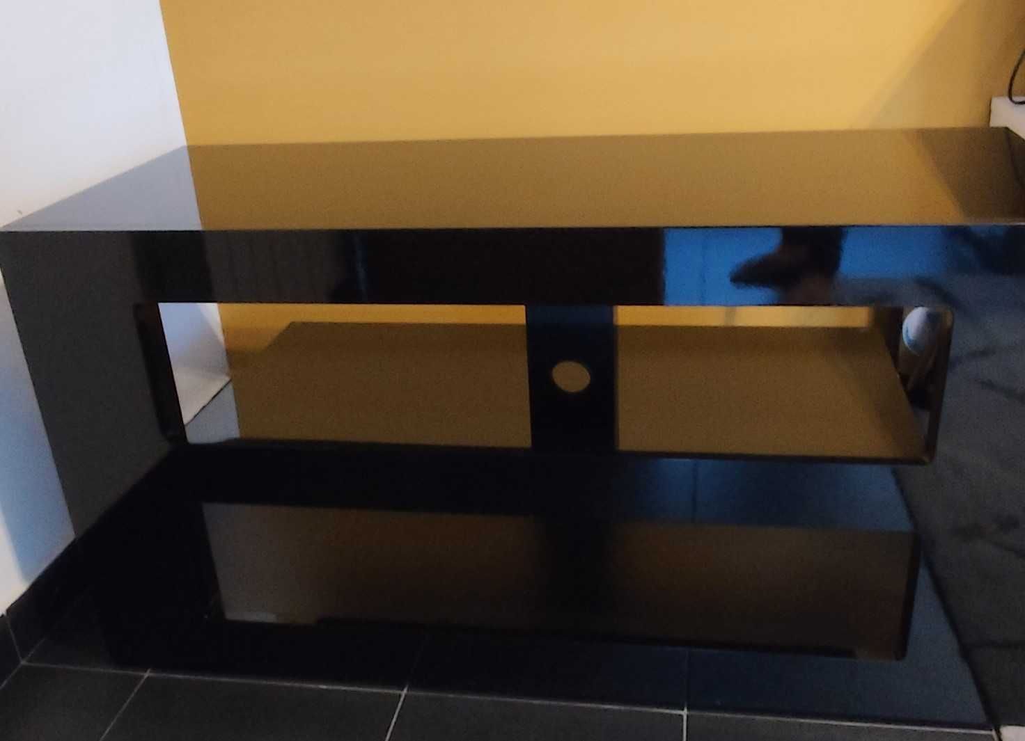 Mesa TV/Consolas Vidro cor preta