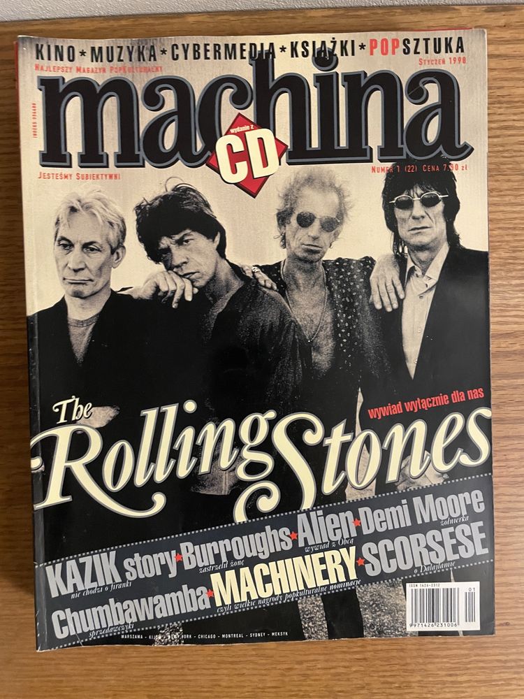Machina 01.1998 Rolling Stones Kazik Scorsese Demi Moore