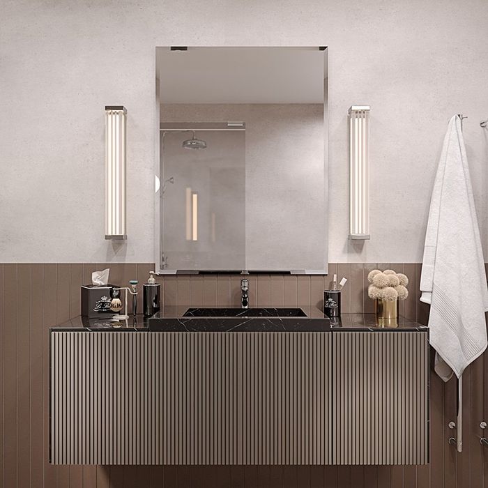 Зеркало с фацетом 500*600 с креплениями